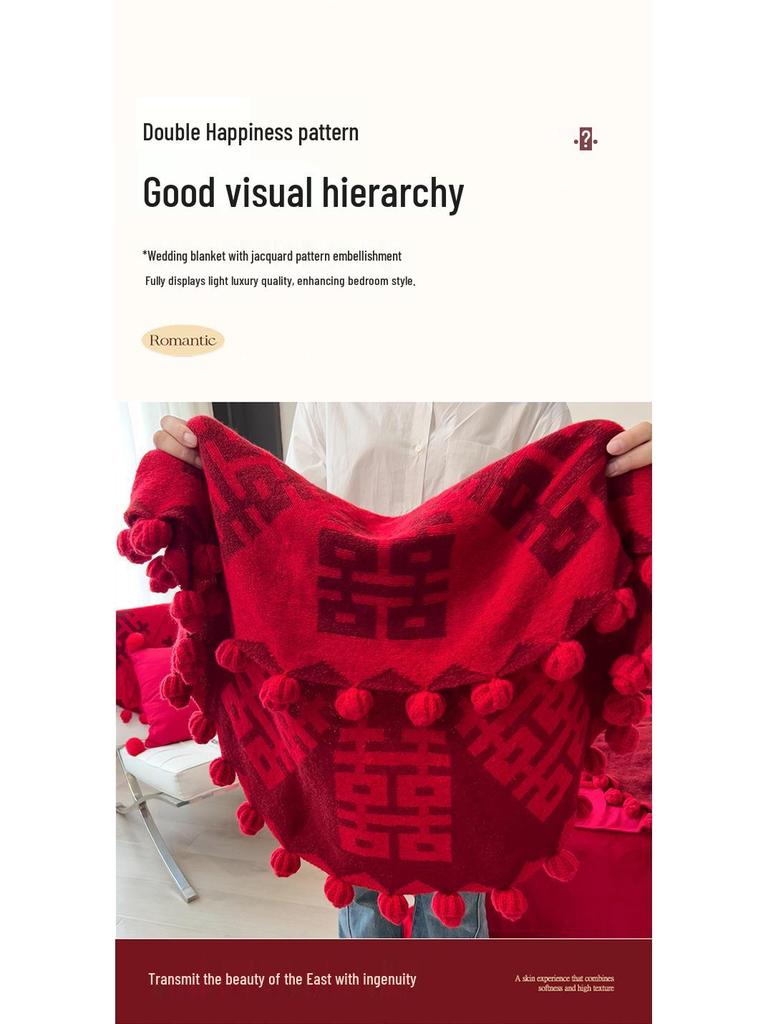 Rose Bouquet Gold Blanket: Perfect High-End Gift for Weddings, Engagements, New Brides, or Best Friends