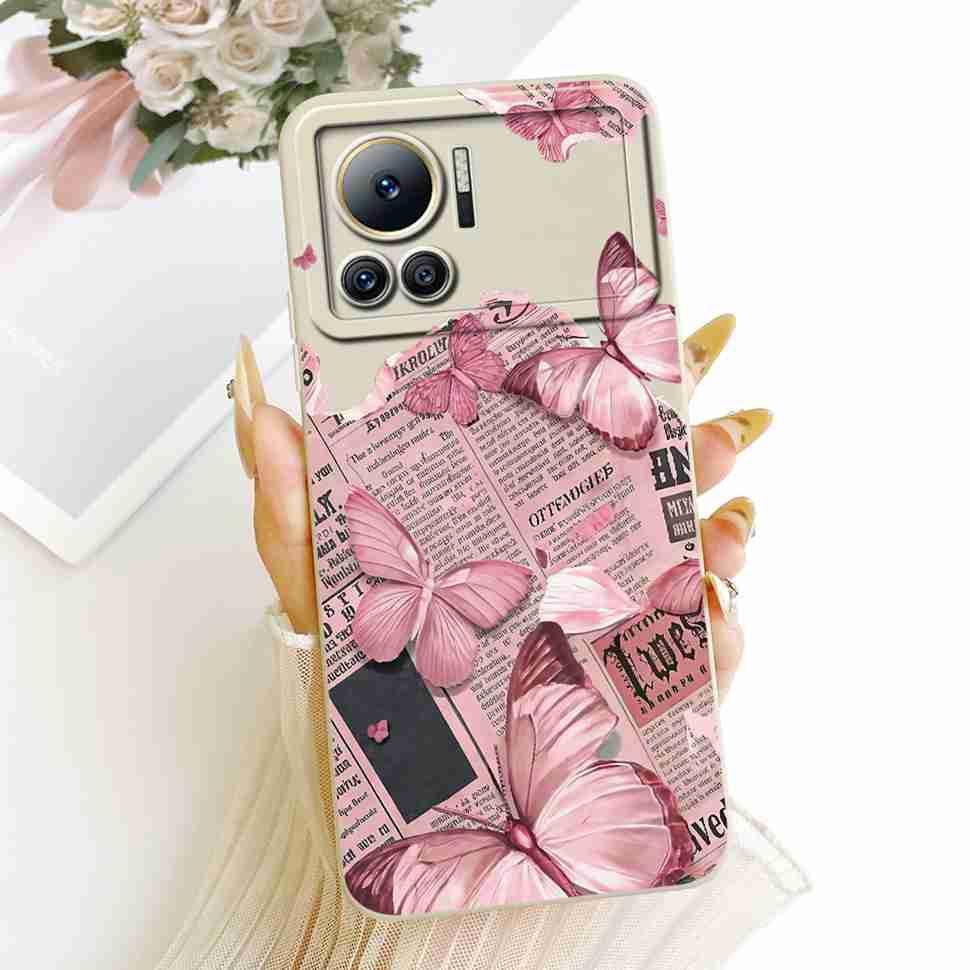 For Infinix Note 12 VIP Case Cute Cat Cartoon Flower Silicone Cover For Infinix Note12 VIP 12 Vip X672 6.7" Phone Cases Coque