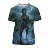 New Best Selling Tomb Raider 3D Printed T-Shirt Tomb Raider Lara Personality Men's Women's Cool Street Style Short Sleeve Kids