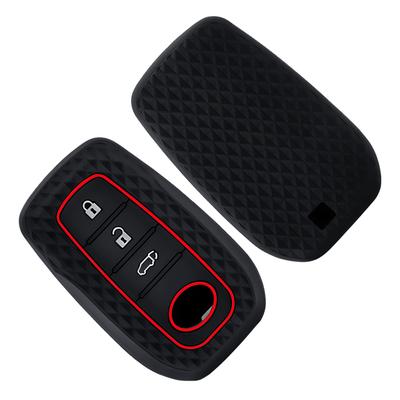 Silikonowe Etui Pokrowiec Łańcuszek na Kluczyk Samochodowy Do Toyota Corolla Hatchback Cross Yaris Cross Prius Hilux Land Cruiser LC200 LC250 LC300