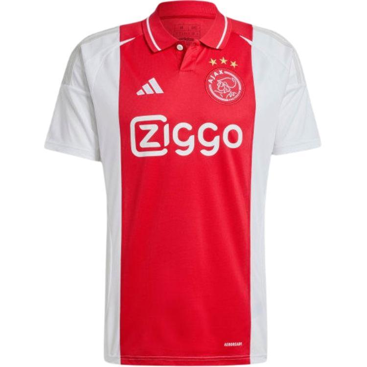 adidas Ajax Amsterdam 24/25 Home Football Jersey Asia Sizing  White Red  Men s IT6168 S