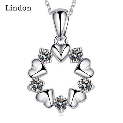 Lindon Damen-Halskette mit Zirkon-Anhänger aus Kupferlegierung, für Damen, Party-Geschenke, modisches Geschenk