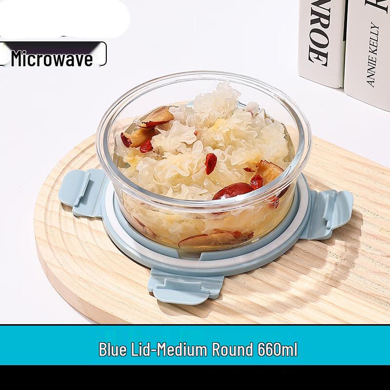 YOLCO Microwave-Safe Glass Food Storage Containers with Lids