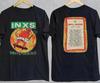 INXS Band Musikalbum Schweres Baumwoll Schwarz Alle Größen T-Shirt BT379