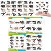 Kids Wild Asian Elephants Sloths Musk Oxen Tapirs Animal Pvc Models With Static Design For Learning And Collection