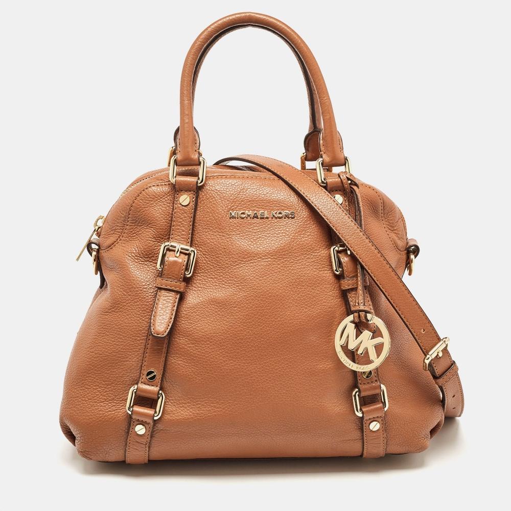 

Кожаная сумка-портфель Bedford Michael Kors коричневая