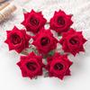 Artificial Flowers for Wedding Flannel Rose Wreath Home Room Festival Decor Diy Box Scrapbook Background Wall Crafts Fake Plants