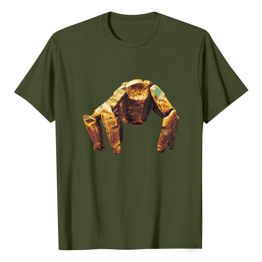 Women's Casual Printed T-Shirt Round Neck Pullover Short Sleeve Top