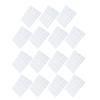 15PCS Rabbit Feet Pad Food Grade Plastic Easy Cleaning Bunny Cage Floor Mat for Guinea Pig White