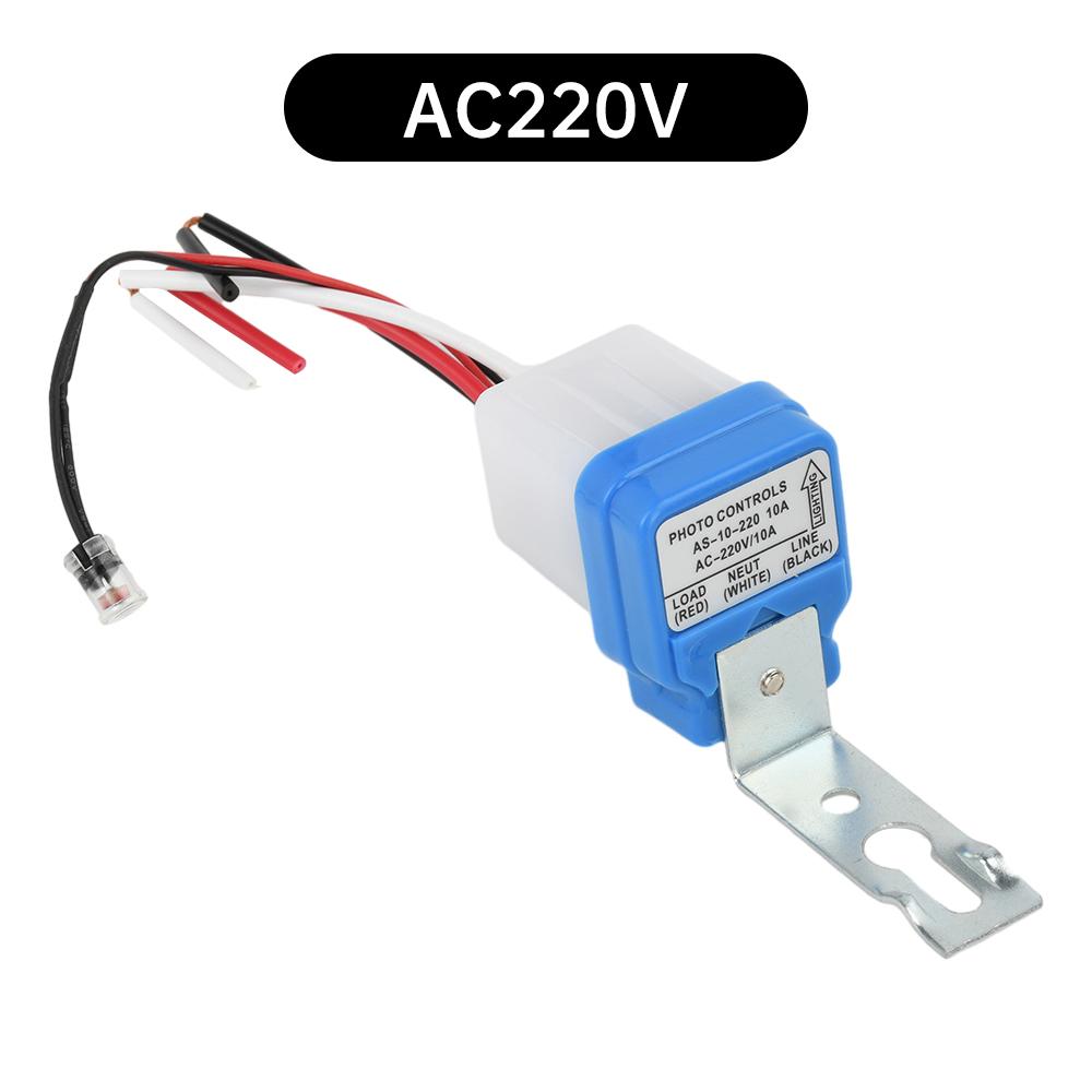 AS-10 Automatic On Off Photocell Street Light Switch 10A 12V 24V 110V 220V 50-60HZ Waterproof Photoelectric Lamp Sensor Switch