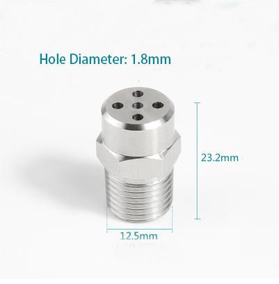 1/4" BSP Male Thread 304 Stainless Steel Spraying Nozzle Washing Sprinkler Head Round Head for Washing Cleaning Cooling
