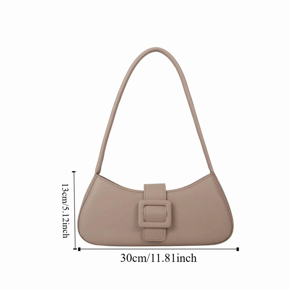 Large Capacity Half-moon Tote Bag PU Leather Ladies Luxury Handbags Underarm bag Women  Women