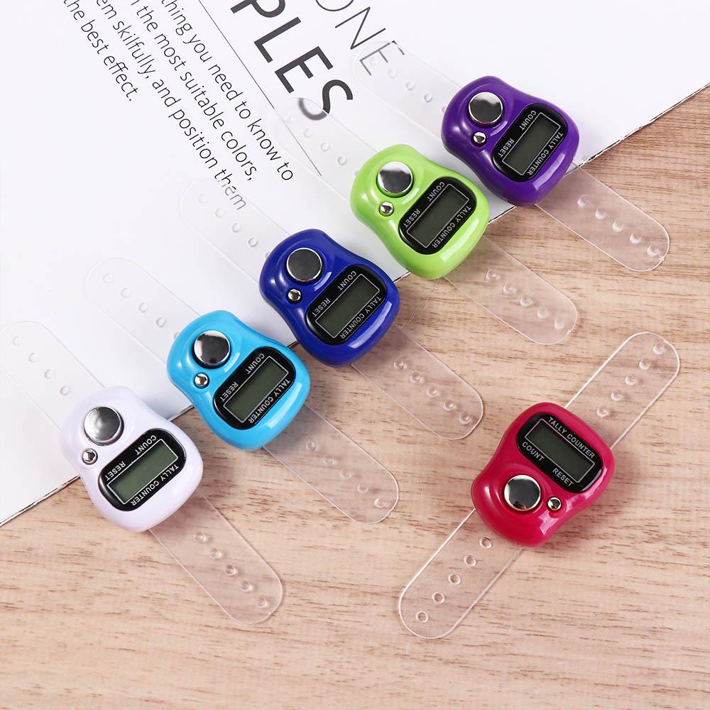 Weave Tools Mini Finger Ring Tally Counter Electronic Hand Held Knitting Row Counter Digital Stroke Counters Scoring Tool 1