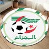 Algeria National Football Team Round Area Rug,Carpet Rug for Living Room Bedroom Sofa Playroom Decor,Non-slip Floor Mat