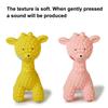 Latex Giraffe Dog Chew Toy Bite Resistant Pet Squeaky Toy Puppies Teething Cleaning Interactive Toy for Small Medium Large Breeds