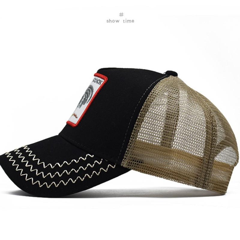 Spring New Models, Animal Embroidery, Net Hat, Baseball Hat, Men's and Women's Hats, Hip-hop Caps