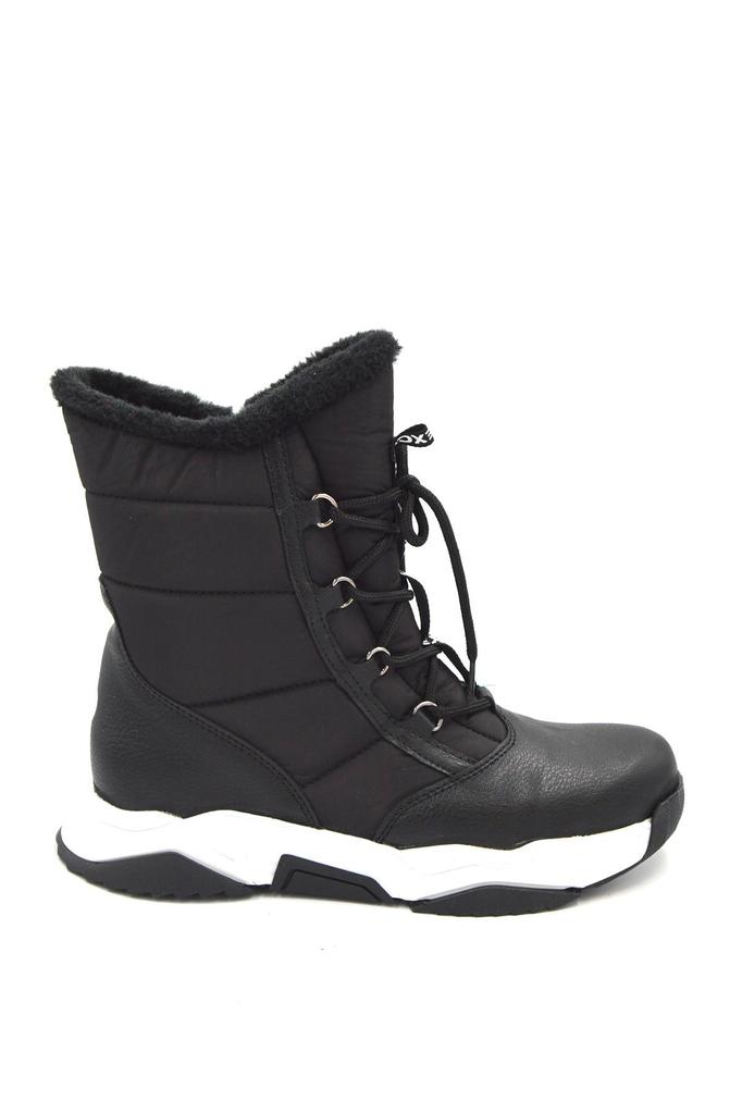 Women Modern Stylish Fashion Boots Genuine Leather Black Handmade Casual Comfortable Snow Boots