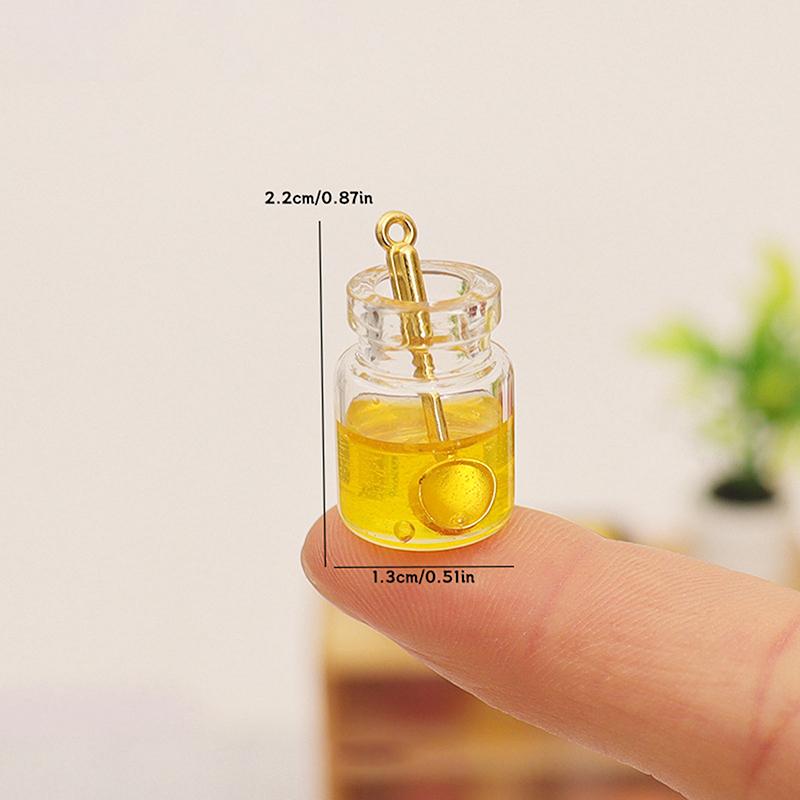 5 шт. Домик для кукол Симуляция Мини Стеклянная банка Модель джема Украшение для кухни домика для кукол Кукольный домик Микро-сцена Фото реквизит