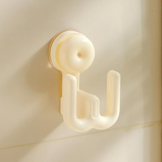 Yousheng Suction Cup Slipper Hook, No Drill Wall Mount Vertical Storage, Moisture Proof Corrosion Resistant Organizer, for Bathroom
