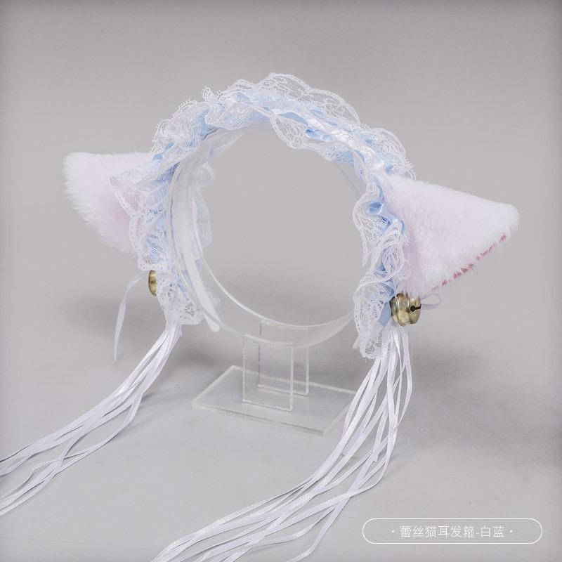 A cosplay prop accessory cat lady hair accessory animal ear maid accessory bell cat ear headband