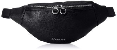 Synthetic Leather Smart Waist Bag (Black)