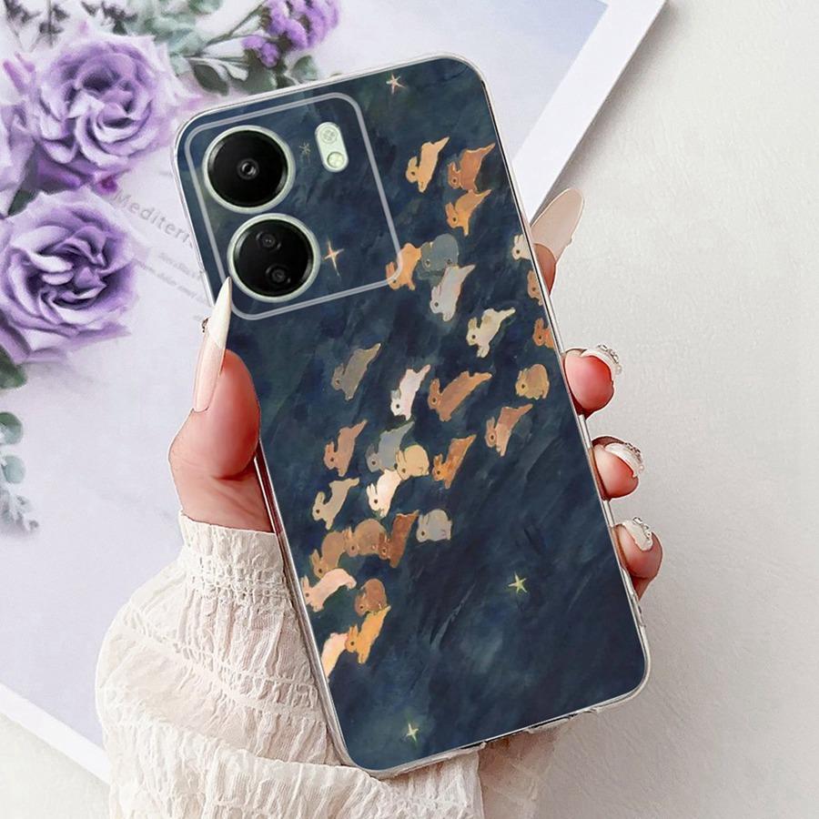 For Xiaomi Poco C65 C 55 C 65 PocoM6 Pro 4G Phone Cover Pretty Girl Cartoons Case Silicone Soft Transparent Bumper Shells 2025