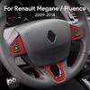 For Renault Fluence Megane 3 RS Scenic 2009 2010 2011-2015 Top Suede Steering Wheel Trim Sticker LHD RHD Interior Accessories