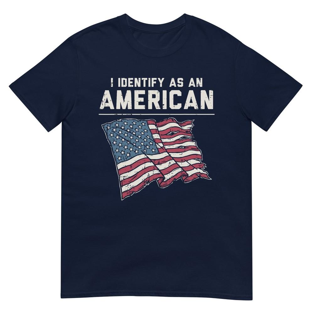 I Identify As An American Us Flag 4th Of July Unisex Unisex Kids TShirt S