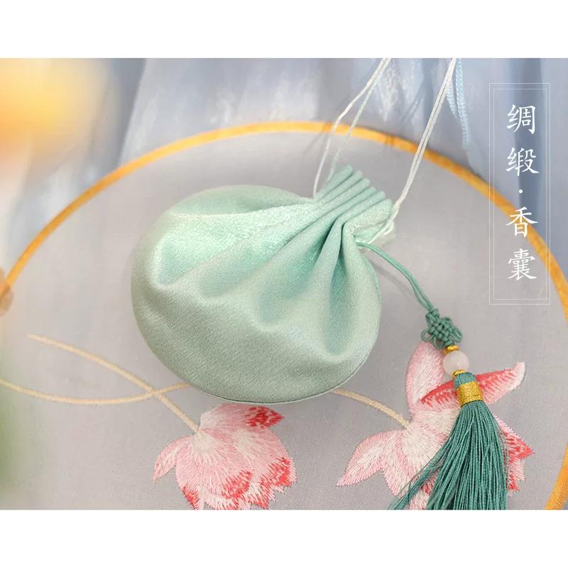 [Jinxi Pavilion] Qian Li Perfume Bag Handmade Ancient Style Silks and Satins Sachet Tassel Sachet Han Dynasty Pouch Accessories Pendant
