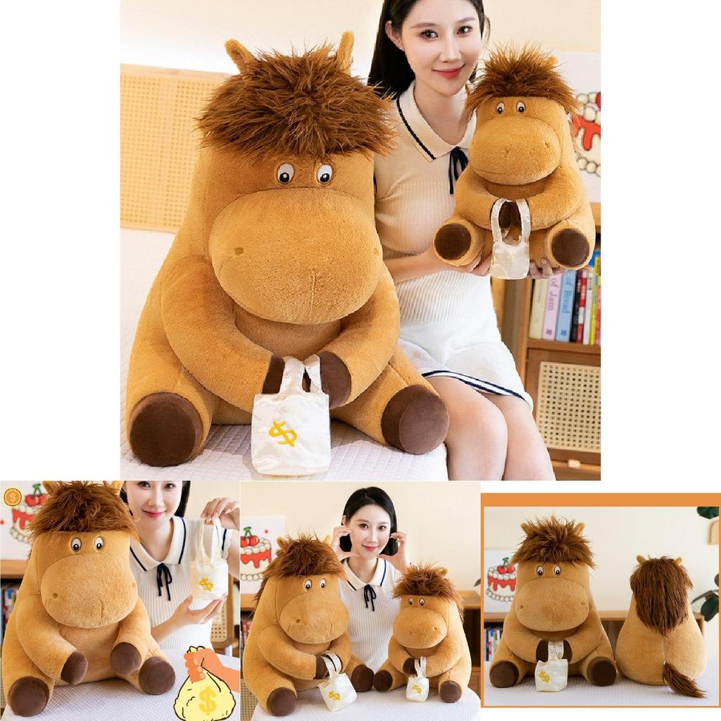 Adorable Plush Toy Horse Farm Animal Stuffed Animal Mascot For Kids Gifts