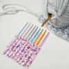 9Pcs Ergonomic Handle Crochet Hook 2MM-6MM Ergonomic Crochet Needle Long Handle Crochet Hook For Beginner Hobbyist