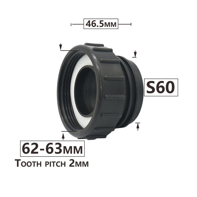 IBC Tank Adapter S60 X 1/2" 3/4' 1" 1.5 2" 63/75/80/100mm Thread Connector Ton Barrel Connect 1000 Liter IBC Tank Fitting