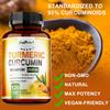 Kurkuma Curcumin 2600mg - Gelenkgesundheit, Linderung von Gelenkschmerzen und Entzündungen