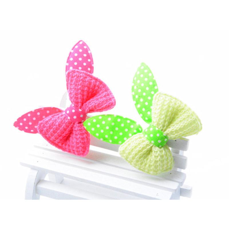 10PCS Kawaii Bow Puppy Hair Clip Creative Cute Cat Dog Hair Finish Decorative Duck Beak Clip Large Bow Party Pet Accessories
