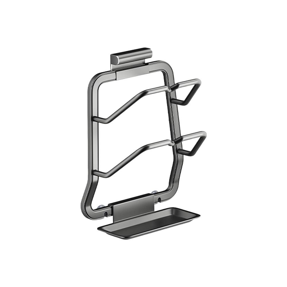 Punch-Free Pot Lid Storage Rack Wall Hanging Kitchen Storage Rack Pot Lid Holder  for Kitchen