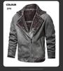 Men's Leather & Fur Integrated Lapel Jacket - Winter Warmth, Thick, Fitted, Stylish