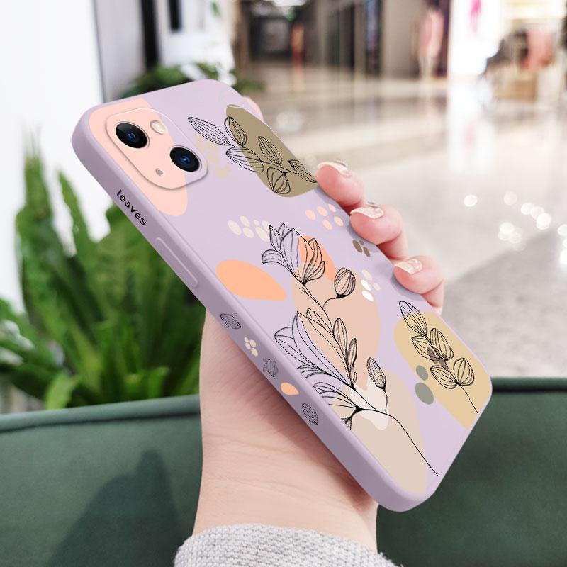 Abstract Plants Phone Case for Xiaomi Redmi Note 14 13 12 11 Pro Plus 4G 5G 12S 11S 10S 10 9 9S 8 Redmi 10C Cover