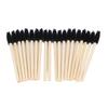 100PCS Disposable Bamboo Handle Eyelash Brush Eco Friendly Brush Handle Bamboo Eyelash Brush for Makeup Black
