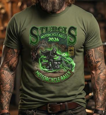 2026 Sturgis SD Motorcycle Rally T-Shirt Unisex Biker Tee No Harley Bike Week Unisex T-Shirt