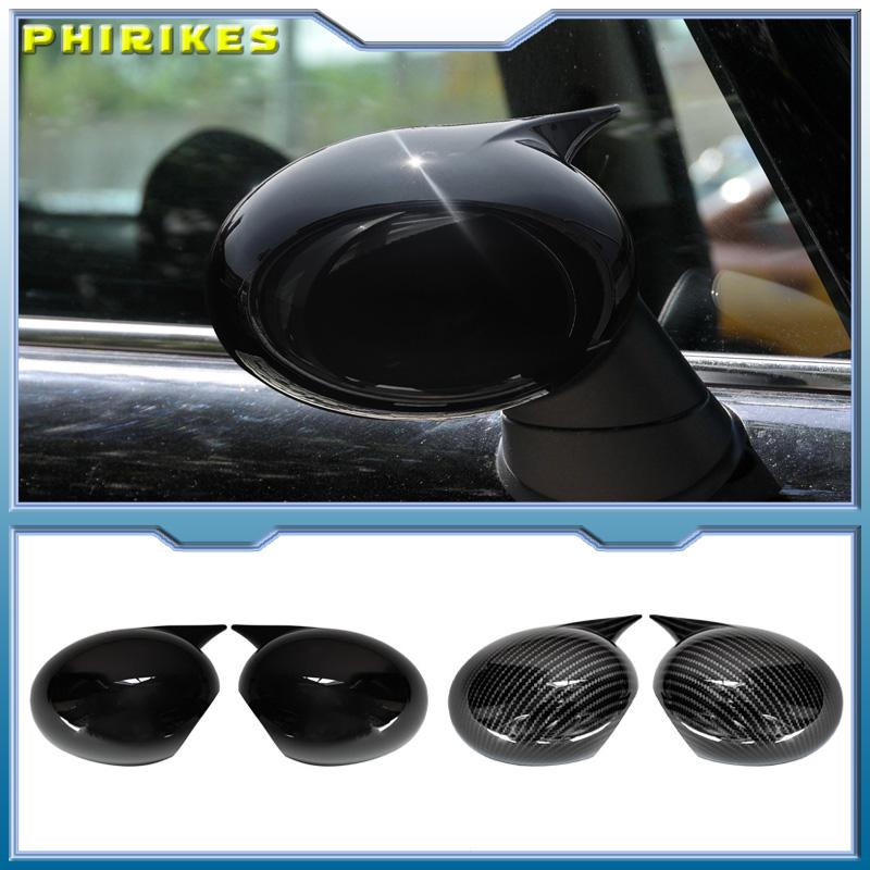 For BMW Mini Cooper R55 R56 R57 R58 R59 R61 Car Sticking Rearview Side Mirror Cover Wing Cap Exterior Rear View Case Trim