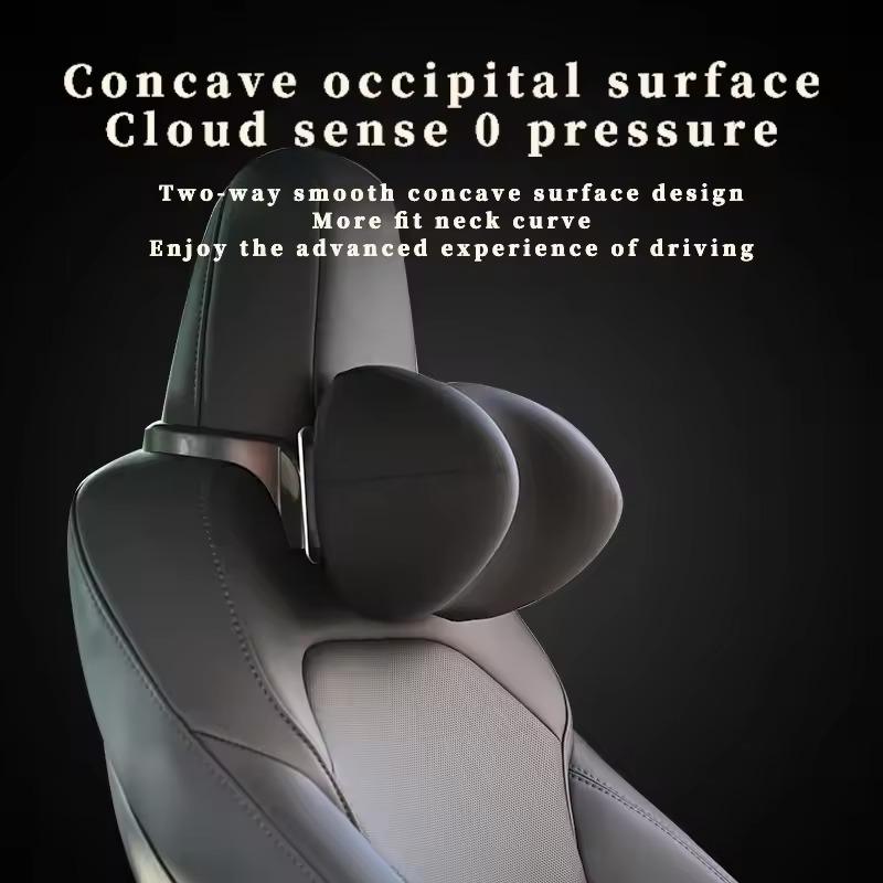 AAAIE1 Headrest Neck Pillow For Tesla Model 3/Y/Highland/Juniper Car Seat Neck Rest Auto Seat Head Support Pillow Automobile Accessory