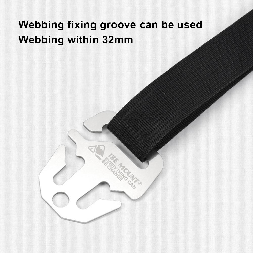5/10Pcs Camping Anchor Awning Fastener Stainless Steel Tent Tarp Anchor Buckle Awning Canopy Fastener Camping Tent Accessories