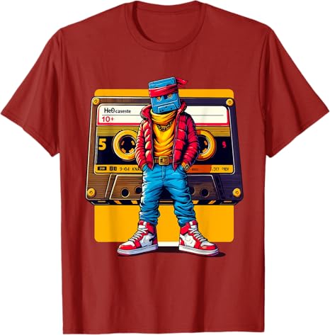 Tape Cassette Classic Vintage Cassette Player Mixtapes TShirt Humor Funny Rock Rap Streetwear Top Novelty Gift Music Saying Tee S