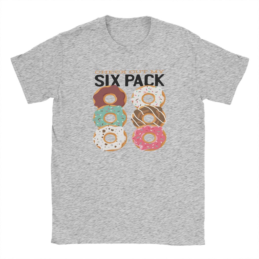 Check Out My Six Pack T Shirts Unisex Cotton Casual TShirt O Neck Donut Tee Shirt Short Sleeve Tops Plus Size