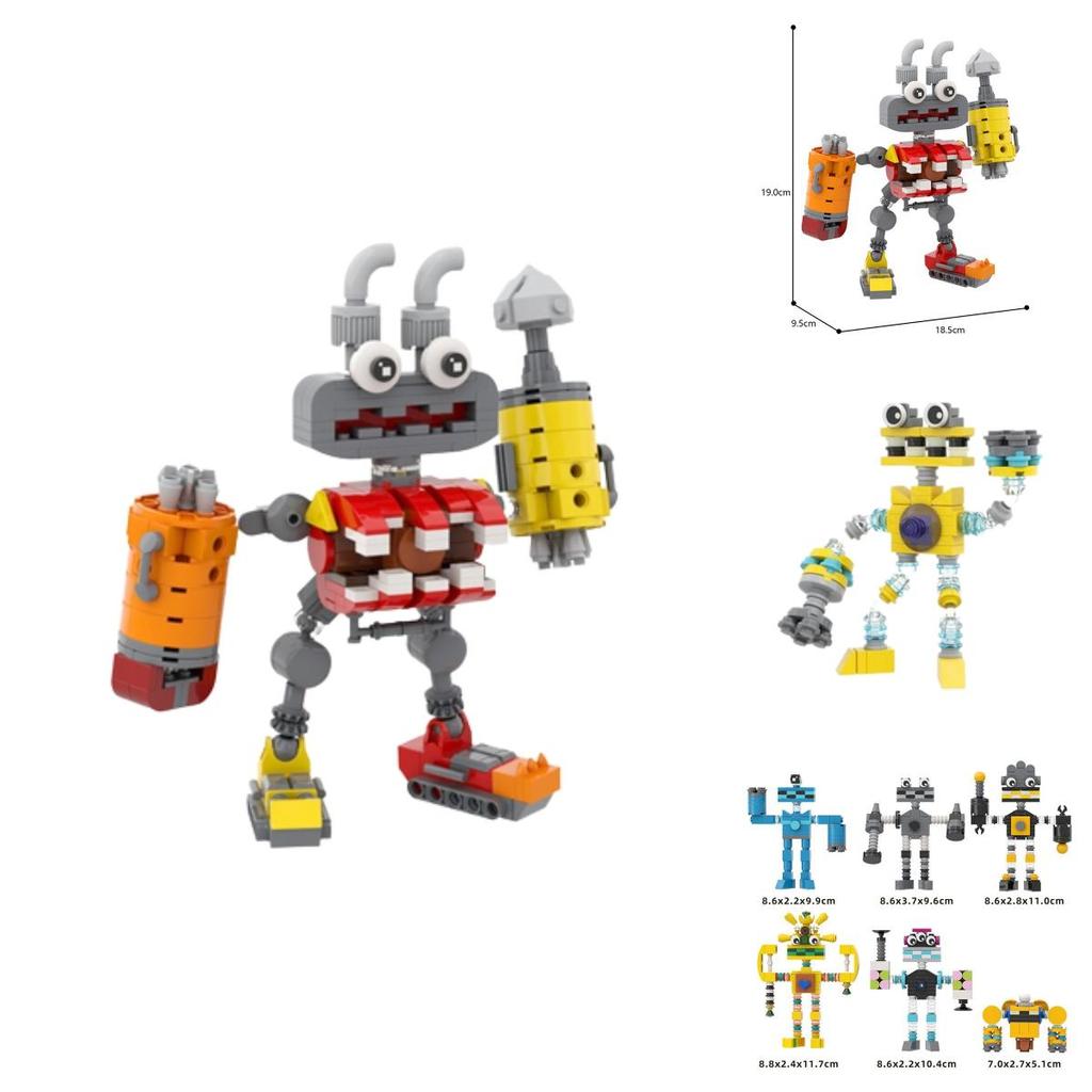 Moc My Singing Monster Educational Building Blocks For Intellectual Development And Parent-child Communication In Stock