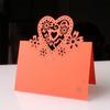 50Pcs Heart Shape Table Number Cards Wedding Table Number Card For Table Setting Wine Glass Christmas Wedding Decoration