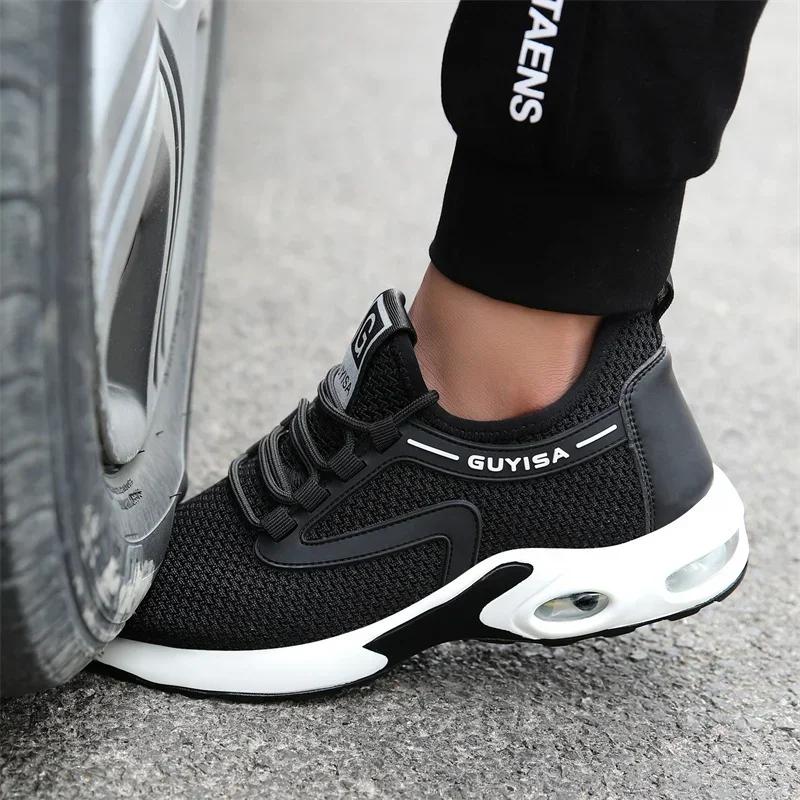 Sommer Männer Frauen Arbeitsschuhe Stahlkappe Sicherheitsstiefel Europäischen Standard Anti-smash Anti-punktion Sport Sicherheitsschuhe