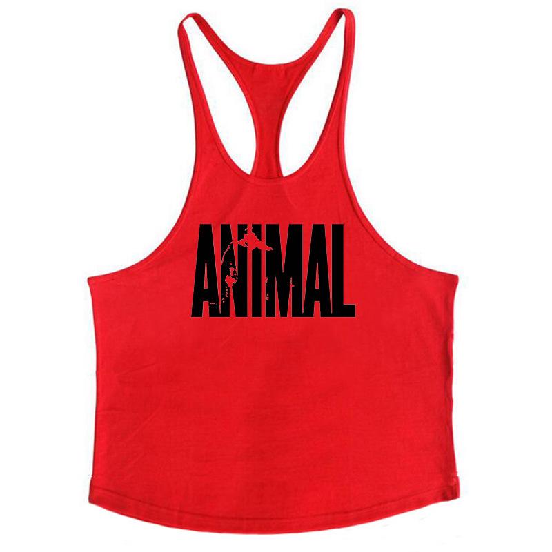 Men Summer Quick Drying Bodybuilding Fitness Muscle Sports Letter Printing Vest