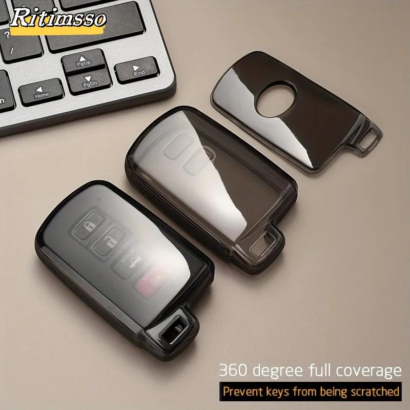 Neue TPU Auto Fernbedienung Schlüsselhülle Abdeckung Schale für Toyota Corolla Camry RAV4 Highlander Auris CHR Avalon Land Cruiser Geschützte Fob Tasche
