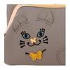 ANNASUI Women's Titi Soft Bifold Wallet with Clasp Closure, Gray, 318081. This cute mini wallet features a cat design.